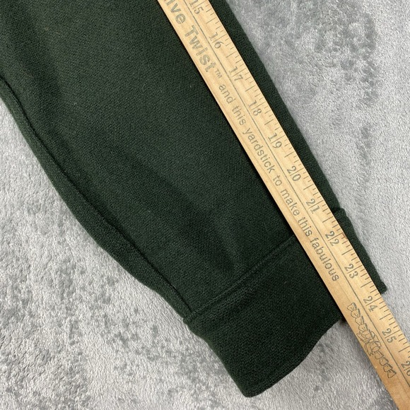 Vtg Woolrich Shirt Mens Small Green Wool Corduroy Collar Field Elbow Patches 70s - Picture 10 of 12